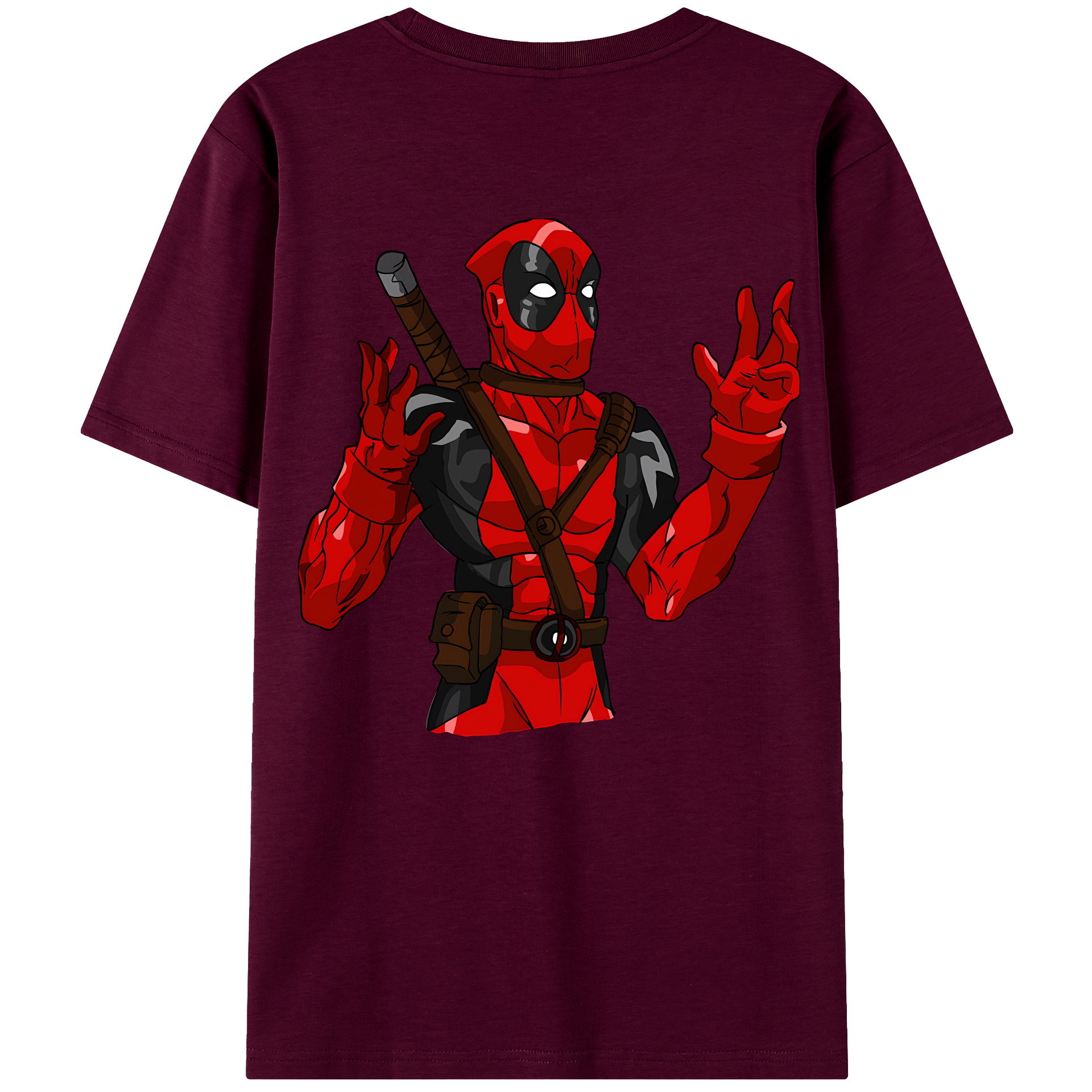 （画像用） Deadpool デッドプール レディース半袖Tシャツ(バックプリント)